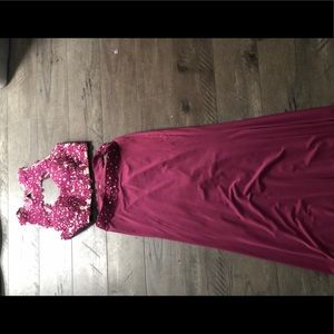 Long two piece dress